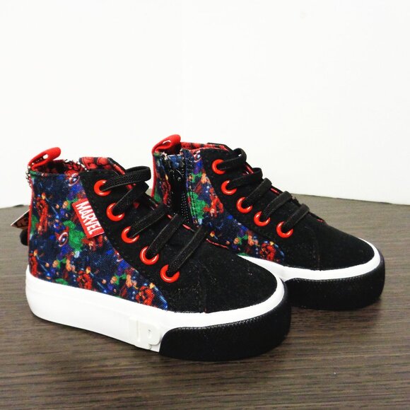Brand New Ground Up Marvel Lace-Up High-Top Sneakers. MultiColor ETML5007FL F55 - Picture 7 of 9